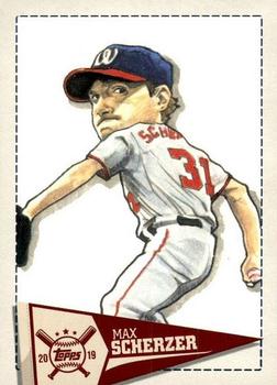 2019 Topps Big League - Star Caricature Reproductions #SCR-MS Max Scherzer Front