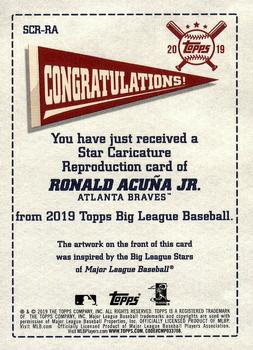 2019 Topps Big League - Star Caricature Reproductions #SCR-RA Ronald Acuña Jr. Back