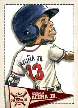 2019 Topps Big League - Star Caricature Reproductions #SCR-RA Ronald Acuña Jr. Front