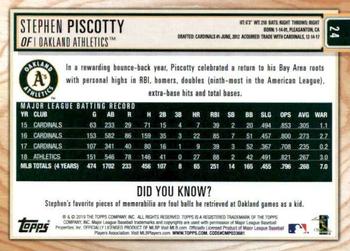 2019 Topps Big League - Gold #24 Stephen Piscotty Back