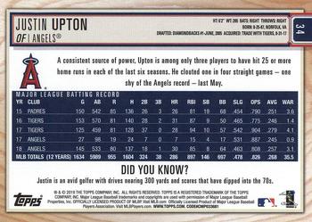 2019 Topps Big League - Gold #34 Justin Upton Back