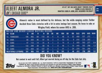 2019 Topps Big League - Gold #44 Albert Almora Jr. Back
