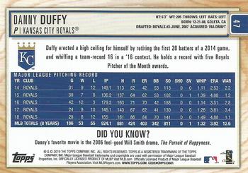 2019 Topps Big League - Gold #47 Danny Duffy Back