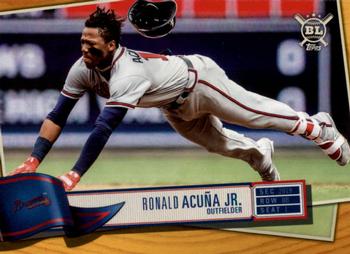 2019 Topps Big League - Gold #50 Ronald Acuña Jr. Front