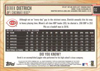2019 Topps Big League - Blue #37 Derek Dietrich Back