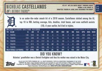 2019 Topps Big League - Blue #121 Nicholas Castellanos Back