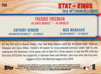 2019 Topps Big League - Blue #350 Freddie Freeman / Anthony Rendon / Nick Markakis Back