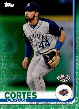 2019 Topps Pro Debut - Green #159 Carlos Cortes Front