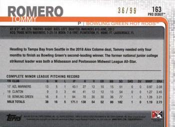 2019 Topps Pro Debut - Green #163 Tommy Romero Back