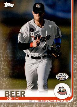 2019 Topps Pro Debut - Gold #117 Seth Beer Front