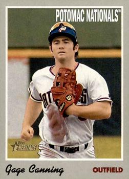 2019 Topps Heritage Minor League #72 Gage Canning Front