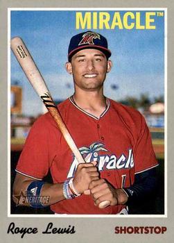 2019 Topps Heritage Minor League #100 Royce Lewis Front
