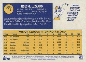 2019 Topps Heritage Minor League #117 Jesus Luzardo Back