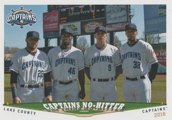 2018 Grandstand Lake County Captains #NNO Captains No-Hitter Front