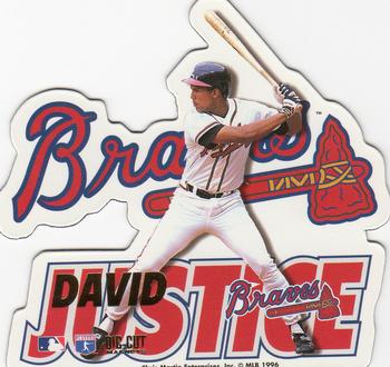 1996 Pro Magnets Die Cuts #NNO David Justice Front