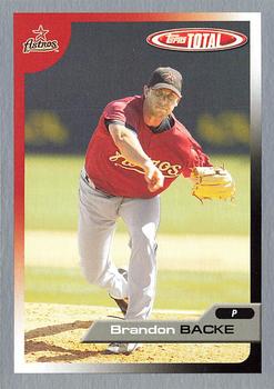  2002 Upper Deck Baseball #511 Brandon Backe Rookie