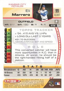 2005 Topps Total - Silver #99 Eli Marrero Back