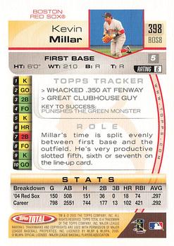 2005 Topps Total - Silver #398 Kevin Millar Back