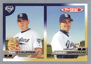 2005 Topps Total - Silver #708 Tim Stauffer / Justin Germano Front