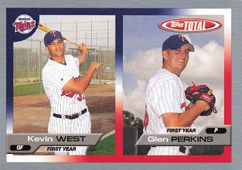 2005 Topps Total - Silver #750 Kevin West / Glen Perkins Front