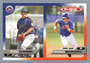2005 Topps Total - Silver #763 Philip Humber / Shawn Bowman Front