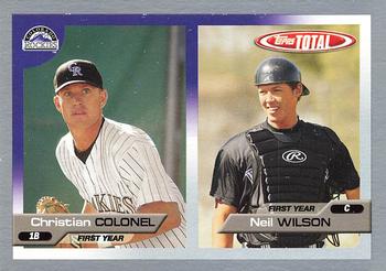 2005 Topps Total - Silver #765 Christian Colonel / Neil Wilson Front