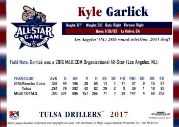 2017 Grandstand Texas League All-Stars North #NNO Kyle Garlick Back