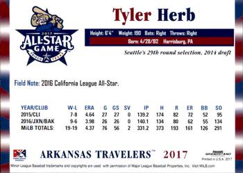 2017 Grandstand Texas League All-Stars North #NNO Tyler Herb Back