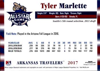 2017 Grandstand Texas League All-Stars North #NNO Tyler Marlette Back