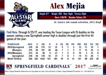 2017 Grandstand Texas League All-Stars North #NNO Alex Mejia Back