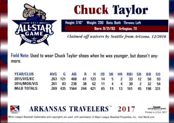 2017 Grandstand Texas League All-Stars North #NNO Chuck Taylor Back