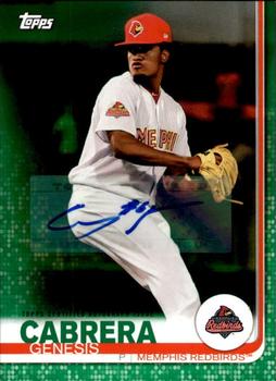 2019 Topps Pro Debut - Autographs Green #167 Genesis Cabrera Front