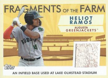 2019 Topps Pro Debut - Fragments of the Farm Relics #FOF-AG Heliot Ramos Front
