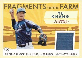2019 Topps Pro Debut - Fragments of the Farm Relics #FOF-CC Yu Chang Front
