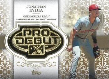 2019 Topps Pro Debut - Distinguished Debut Medallions Gold #DD-JI Jonathan India Front