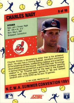 1991 Score National Candy Wholesalers of America (N.C.W.A.) Summer Convention #8 Charles Nagy Back