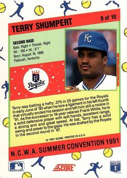 1991 Score National Candy Wholesalers of America (N.C.W.A.) Summer Convention #9 Terry Shumpert Back