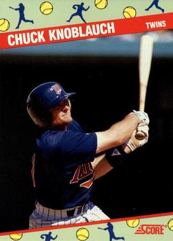 1991 Score National Candy Wholesalers of America (N.C.W.A.) Summer Convention #10 Chuck Knoblauch Front