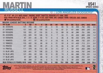 2019 Topps Update #US41 Russell Martin Back