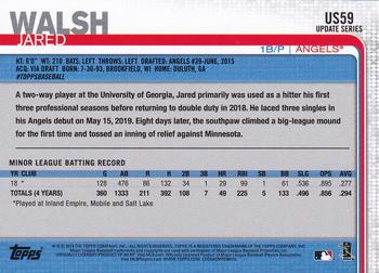 2019 Topps Update #US59 Jared Walsh Back