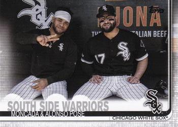 2019 Topps Update #US172 South Side Warriors (Yonder Alonso / Yoan Moncada) Front