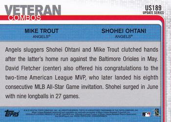 2019 Topps Update #US189 Pacific Power (Shohei Ohtani / Mike Trout) Back