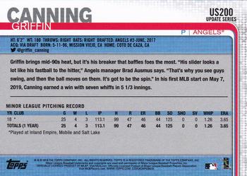 2019 Topps Update #US200 Griffin Canning Back