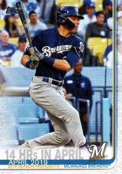 2019 Topps Update #US216 14 HRs in April Front