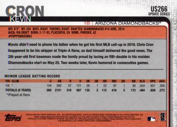 2019 Topps Update #US266 Kevin Cron Back