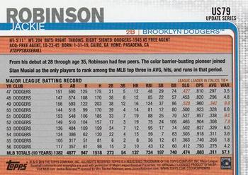 2019 Topps Update #US79 Jackie Robinson Back