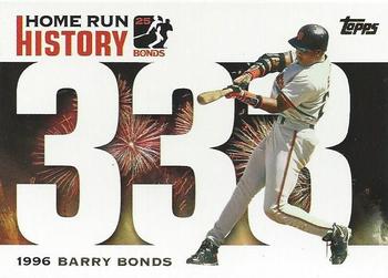 2005 Topps Updates & Highlights - Barry Bonds Home Run History #BB 333 Barry Bonds Front