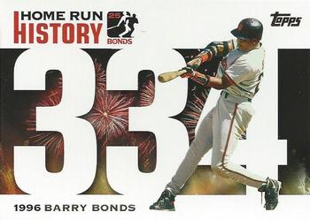 2005 Topps Updates & Highlights - Barry Bonds Home Run History #BB 334 Barry Bonds Front
