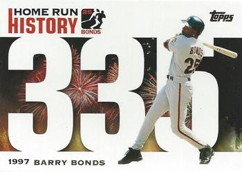 2005 Topps Updates & Highlights - Barry Bonds Home Run History #BB 335 Barry Bonds Front
