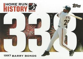 2005 Topps Updates & Highlights - Barry Bonds Home Run History #BB 338 Barry Bonds Front